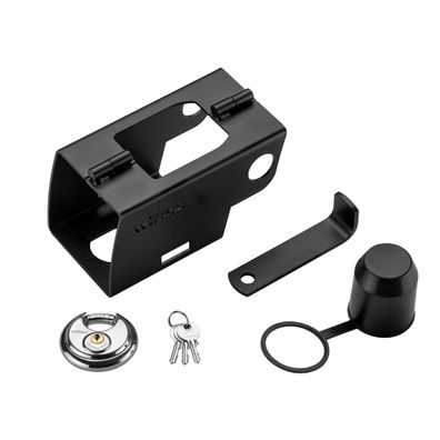Wiltec Anhängerschloss Scharniersystem 70mm Kastenschloss Diebstahlsicherung