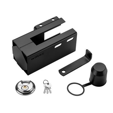 Wiltec Anhängerschloss Stecksystem 70mm Kastenschloss Diebstahlsicherung