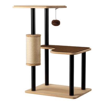 Fudajo Kratzbaum Metall 40x30x62cm Kratzmöbel Katzenbaum Katzenkratzbaum Sisal