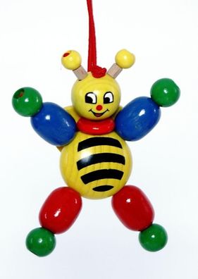 Holzspielzeug Clipfigur Biene BxLxH 80x30x130mm NEU Figur Clip Befestigung Clips