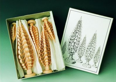 Weihnachtsdekoration Spanbaumsortiment Höhen 8,10,12,16 und 20cm NEU Weihnachten