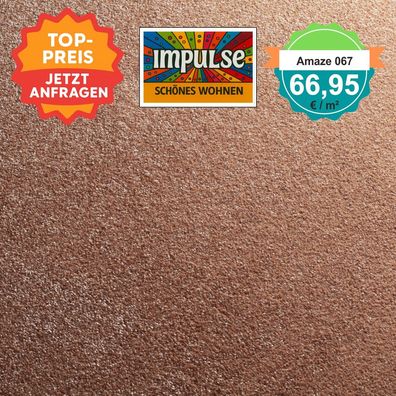 JAB Teppichboden Amaze 067 - Velours 5 m breit - m² nur € 66,95 €