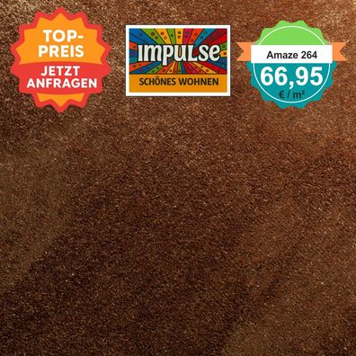 JAB Teppichboden Amaze 264 - Velours 5 m breit - m² nur € 66,95 €