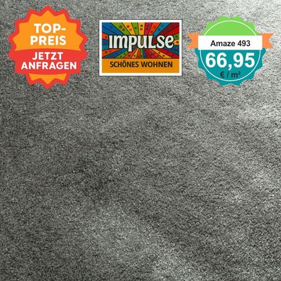 JAB Teppichboden Amaze 493 - Velours 5 m breit - m² nur € 66,95 €