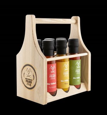 Premium Six-Pack Bio-Chilisaucen suche dir selbst Bio-Chilisaucen aus