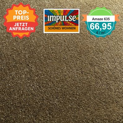 JAB Teppichboden Amaze 635 - Velours 5 m breit - m² nur € 66,95 €
