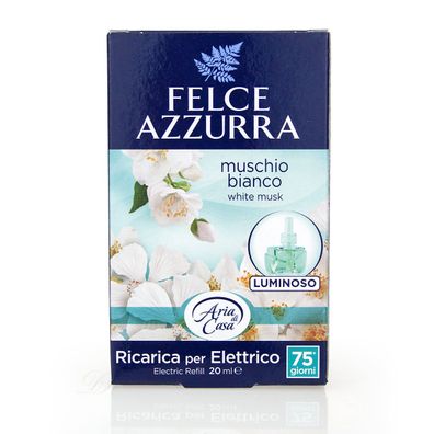 Paglieri Felce Azzurra Elektrischer Raumerfrischer Refill Muschio Bianco 20 ml