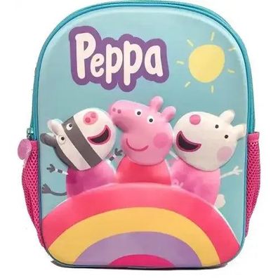 Hasbro Peppa Pig 3D Rucksack für Kinder – Kinderrucksack 30 × 24 × 10 cm