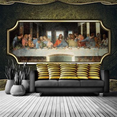 Klassische Renaissance Wandtapete „Abendmahl“ Vlies Fototapete 10139