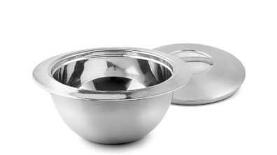 WEIS 1,8 L Edelstahl Thermoschüssel mit Deckel Ø 26 cm Küchenschüssel 24026