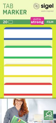 Sigel Tab Marker extra strong 50x38mm HN202