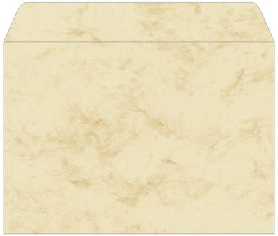 Sigel Umschlag C5 90g Marmor beige 25St DU203