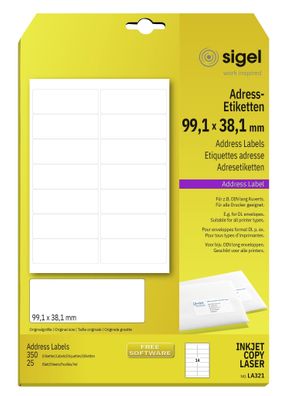 Sigel Adress-Etikett ws 350Et LA321