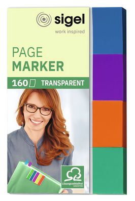 Sigel Haftmarker Transparent 50x80mm HN671