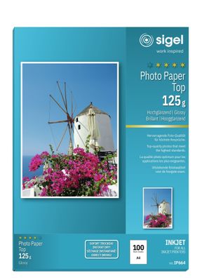 Sigel Inkjet Top Fotopapier A4 125g IP664