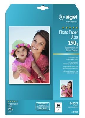 Sigel Inkjet Ultra Fotopapier A4 190g IP666