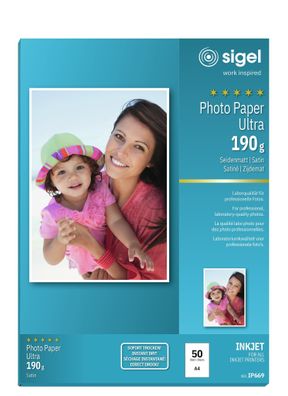 Sigel Inkjet Ultra Fotopapier A4 190g IP669