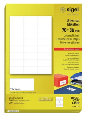 Sigel Universal-Etikett ws 2400Et LA132
