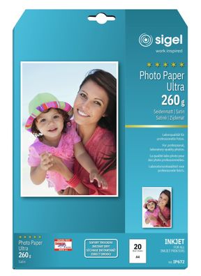 Sigel Inkjet Ultra Fotopapier A4 260g IP672