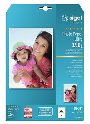 Sigel Inkjet Ultra Fotopapier A4 190g IP675