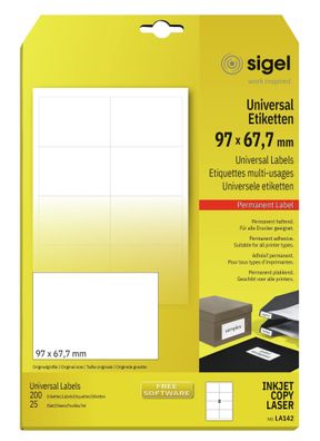 Sigel Universal-Etikett ws 200Et LA142