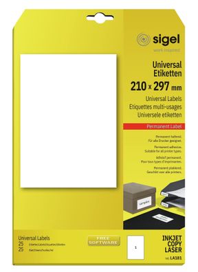Sigel Universal-Etikett ws 25Et LA181