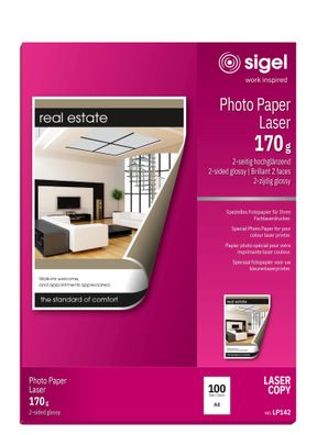 Sigel Laser-Fotopapier A4 170g 100Bl LP142