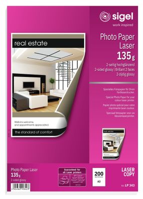 Sigel Laser-Fotopapier A3 135g 200Bl LP343