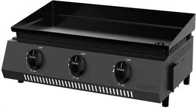 COZZE Plancha Grill Tragbar G-700 mit 3 Brennern 50 mbar