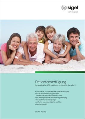 Sigel Patientenverfügung A4 PV450