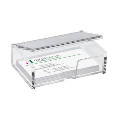 Sigel Visitenkartenbox Acryl VA112