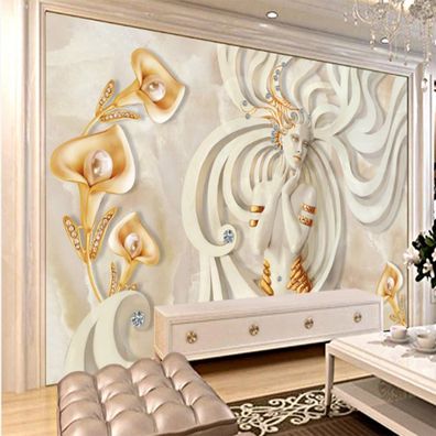 Luxuriöses Klassisches 3D Wandbild Elegante Vlies Fototapete 10150
