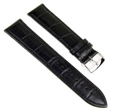 Morellato Bolle XL Ersatzband Uhrenarmband Kalbsleder schwarz 24mm