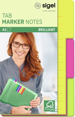 Sigel Tab Marker Notes Papier 100x148mm HN206