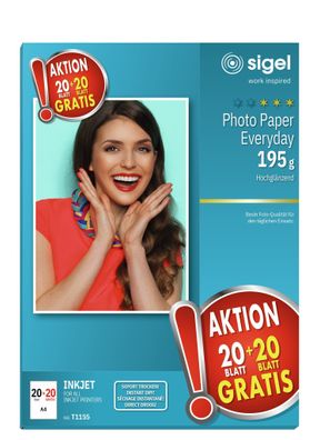Sigel Inkjet Everyday Fotopapier A4 T1155