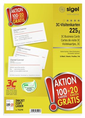 Sigel Visitenkarten 3C T1170
