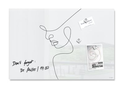 Sigel Glas-Magnettafel Artverum GL395