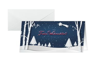 Sigel Weihnachts-Karte DL 250g 25 + 25St DS087