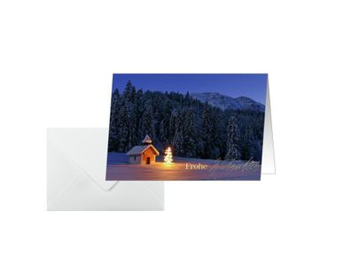 Sigel Weihnachtskarte A6(A5) 210g 10 + 10St DS096