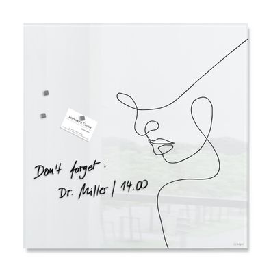 Sigel Glas-Magnettafel Artverum GL295