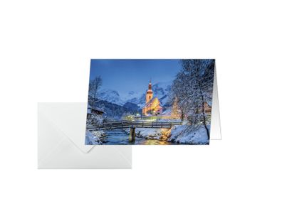 Sigel Weihnachtskarte A6(A5) 250g 25 + 25St DS097
