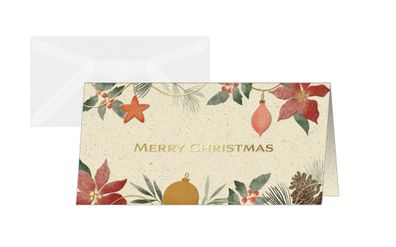 Sigel Weihnachtskarte DL 240g 10 + 10St DS095