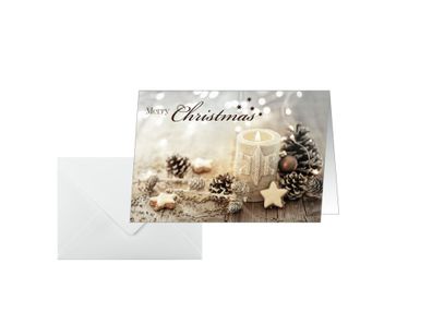 Sigel Weihnachtskarte A6(A5) 250g 25 + 25St DS098