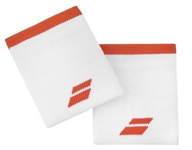 Babolat Jumbo Wristband White Fiesta Red Schweißband