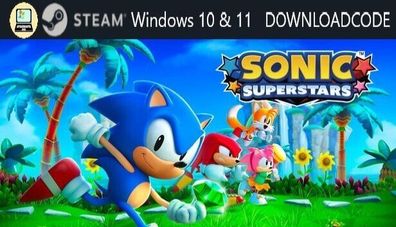 NEU PC Computer Spiel Sonic Superstars für Windows 10 11 STEAM Download Code Key