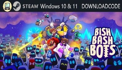 NEU PC Computer Spiel Bish Bash Bots für Windows 10 11 STEAM Download Code Key