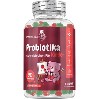 Probiotika Kinder Gummibärchen - 90 vegan Gummies - 1,5 Monate Vorrat