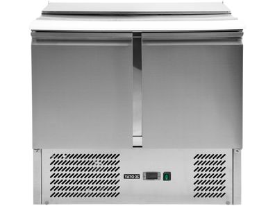 Kühltisch mit 2 Türen und Abdeckung, 170W, 240L, 900 x 700 x 876 mm