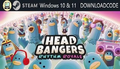 NEU PC Computer Spiel Headbangers Rhythm Royale für Windows 10 11 STEAM Download
