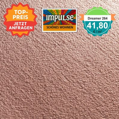 JAB Teppichboden Dreamer 264 - Velours 4 m breit - versandkostenfrei ab 5 m²